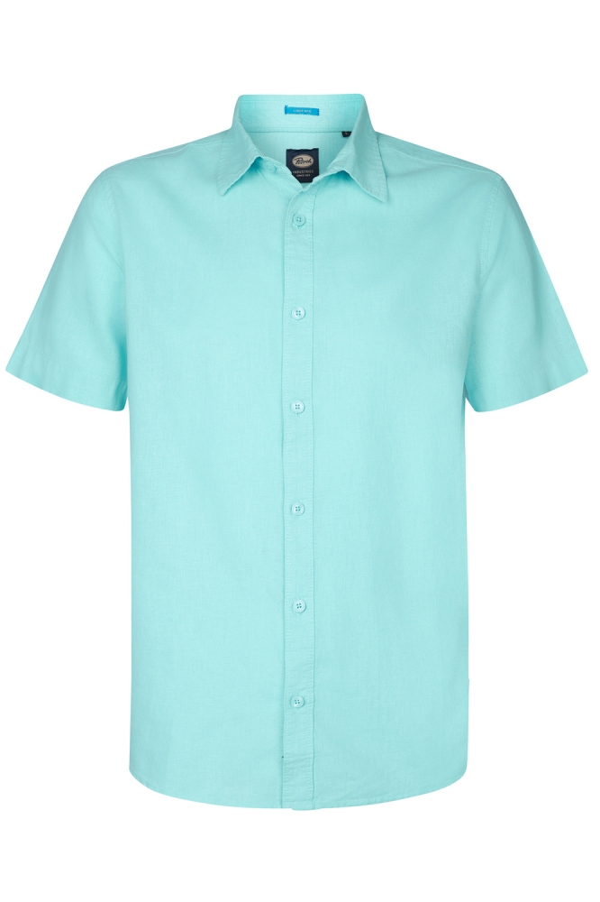LINNEN OVERHEMD M 1050 SIS414 5180 AQUA